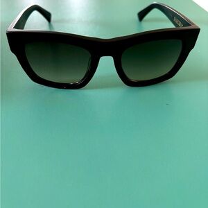 Electric Family Black Frame Sunglasses with Dark Gradient Lenses